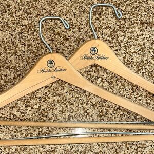 Brooks Brothers Light Tan Wooden Hangers